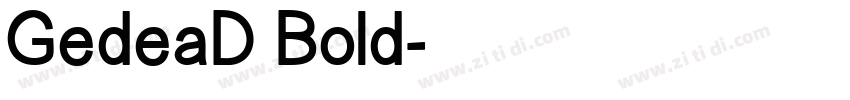 GedeaD Bold字体转换